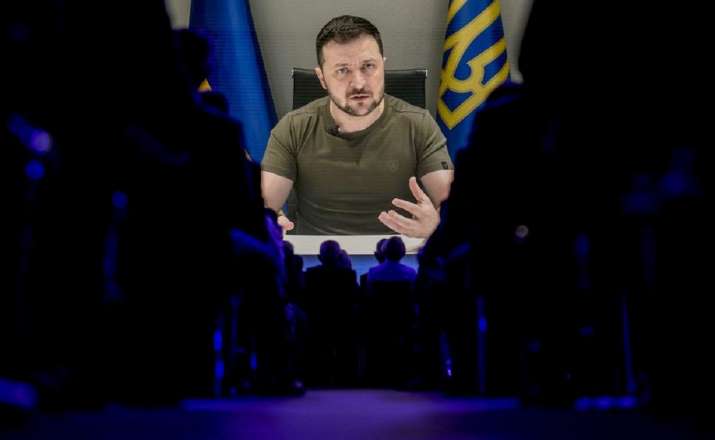 ‘No grounds for any meeting with anyone but Putin’, says Zelenskyy in Davos talk